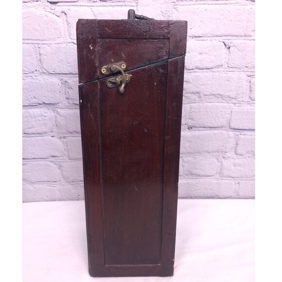 Vintage Decorative Faux Two Book Retro Wine Box Solid Wood Storage Hinge Closure - Picture 2 of 16